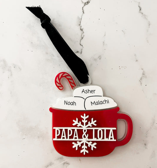 Family Ornament - Hot Cocoa
