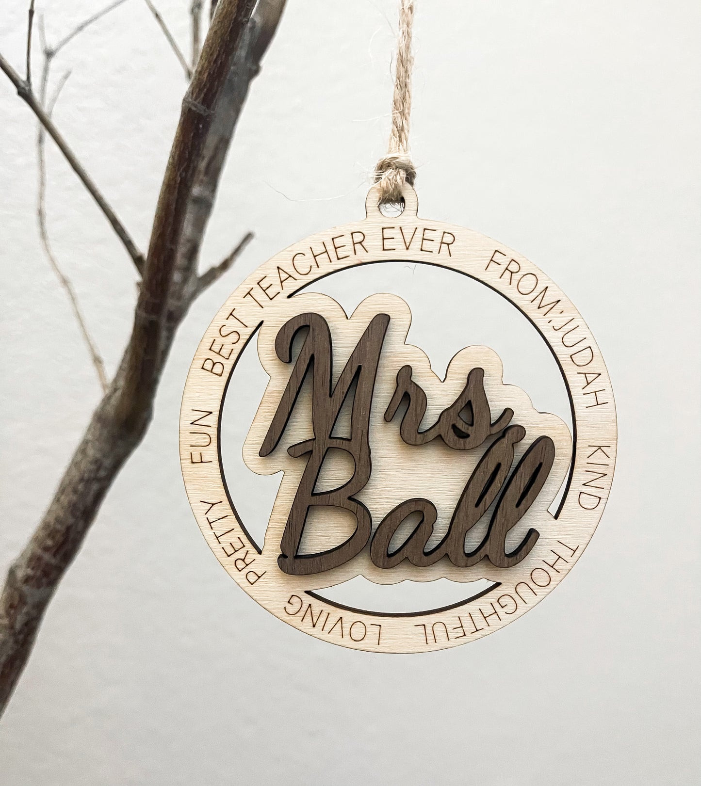 Words about my Teacher - Ornament