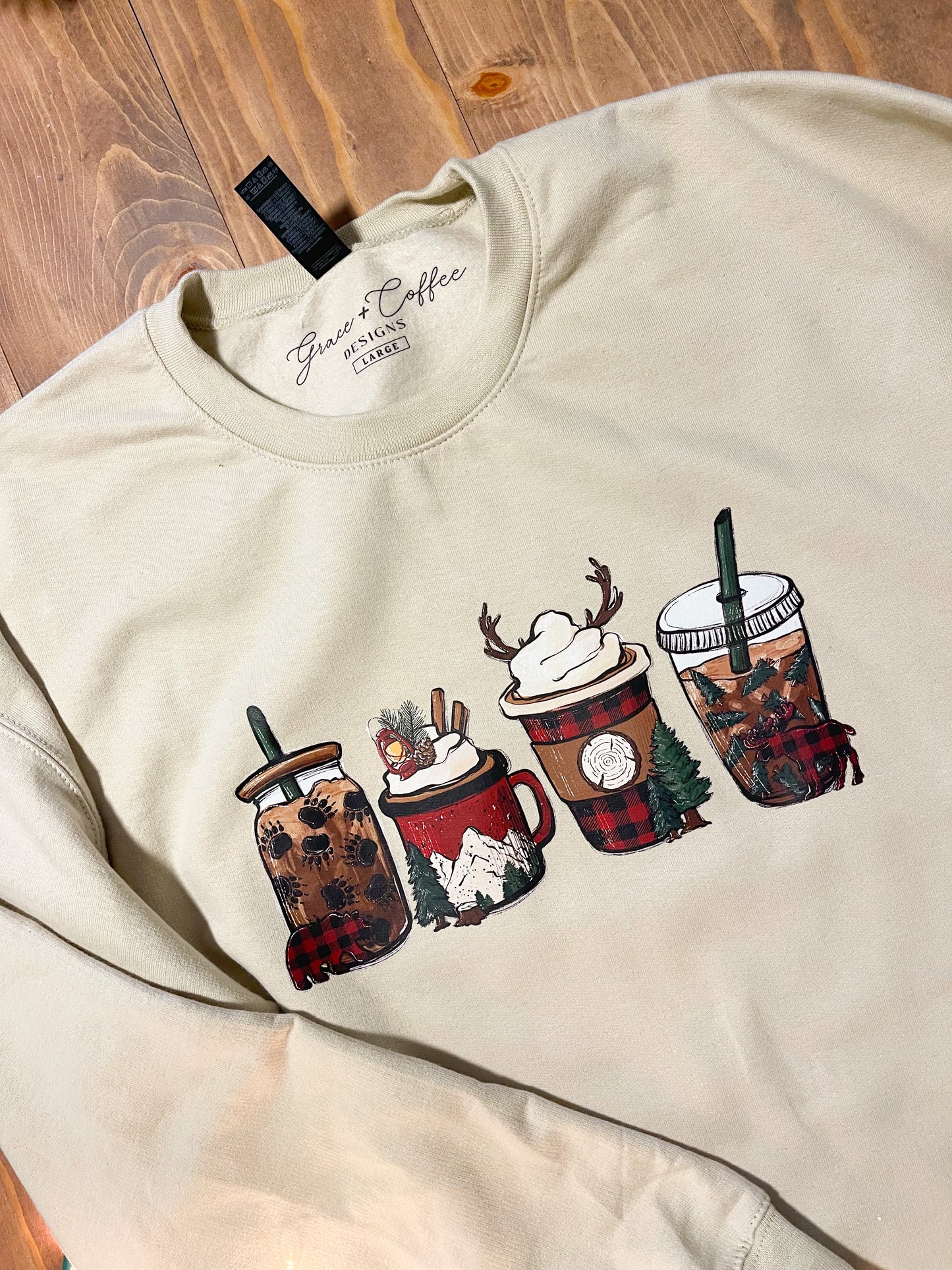 Cozy Winter Coffee Crewneck Sweatshirt