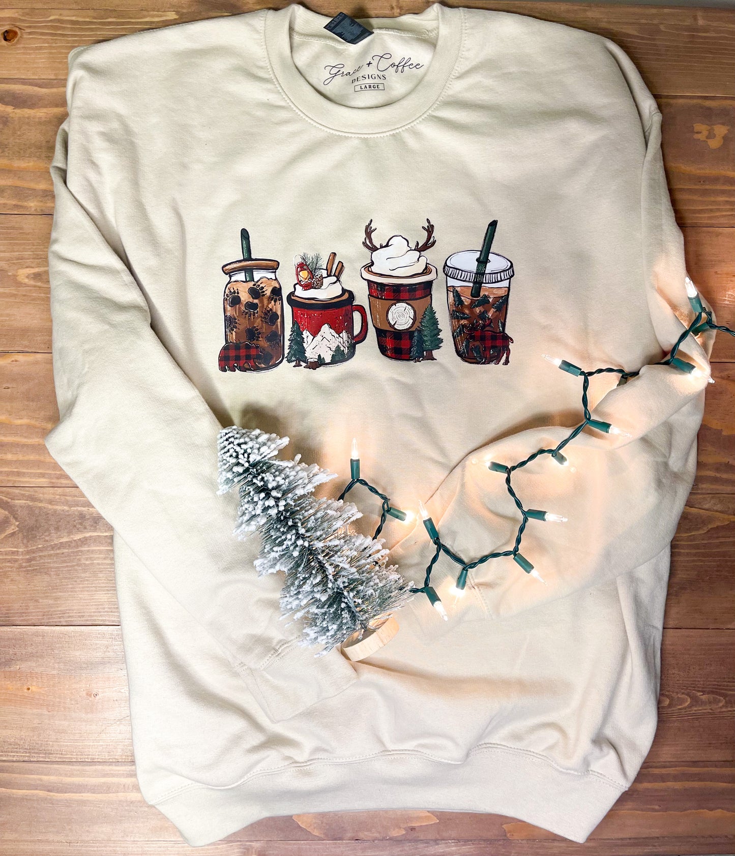 Cozy Winter Coffee Crewneck Sweatshirt