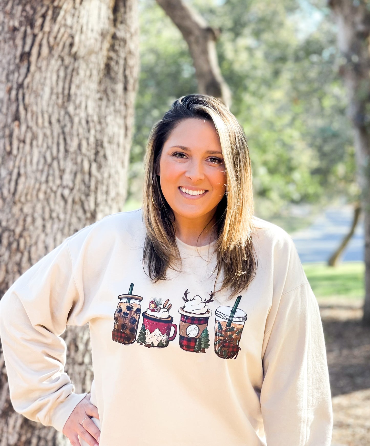 Cozy Winter Coffee Crewneck Sweatshirt