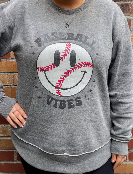 Baseball Vibes - Women's Scoop Fleece Sweatshirt
