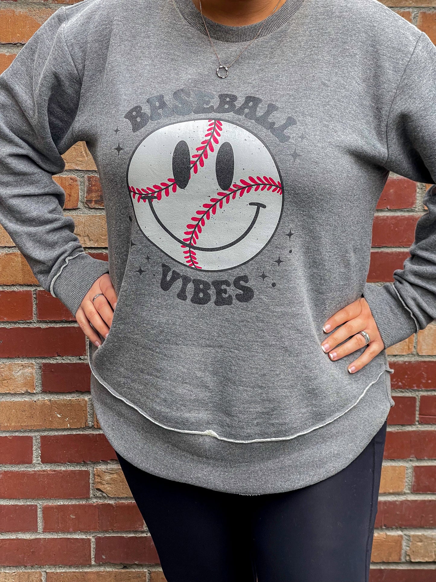 Baseball Vibes - Women's Scoop Fleece Sweatshirt