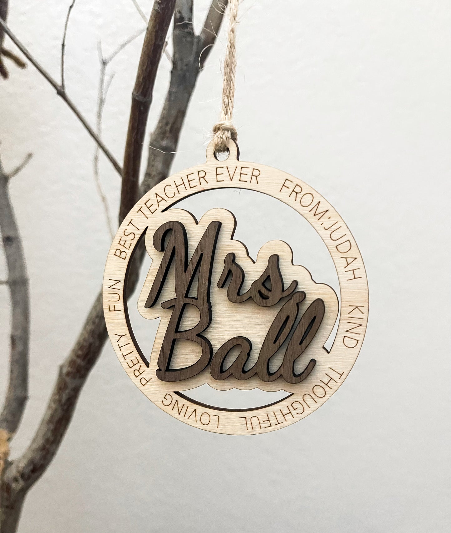 Words about my Teacher - Ornament