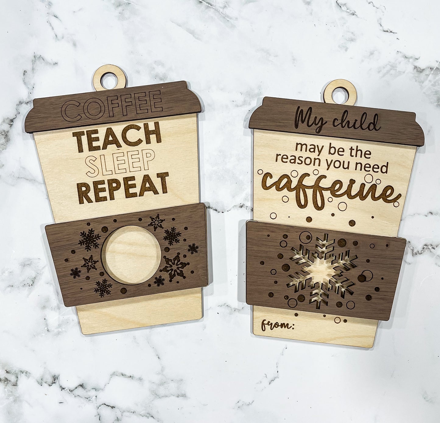 Teacher Gift Card Holders (Coffee)