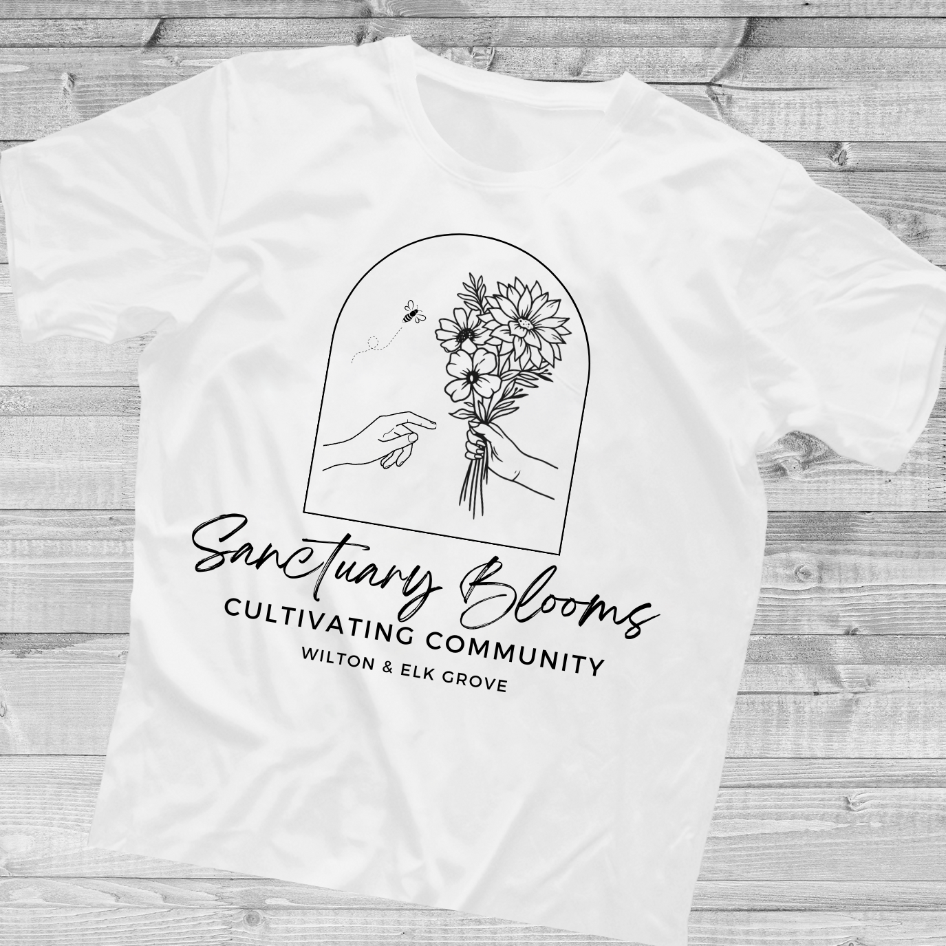 Sanctuary Blooms T-Shirt - Cultivating Community (3 Color Options)